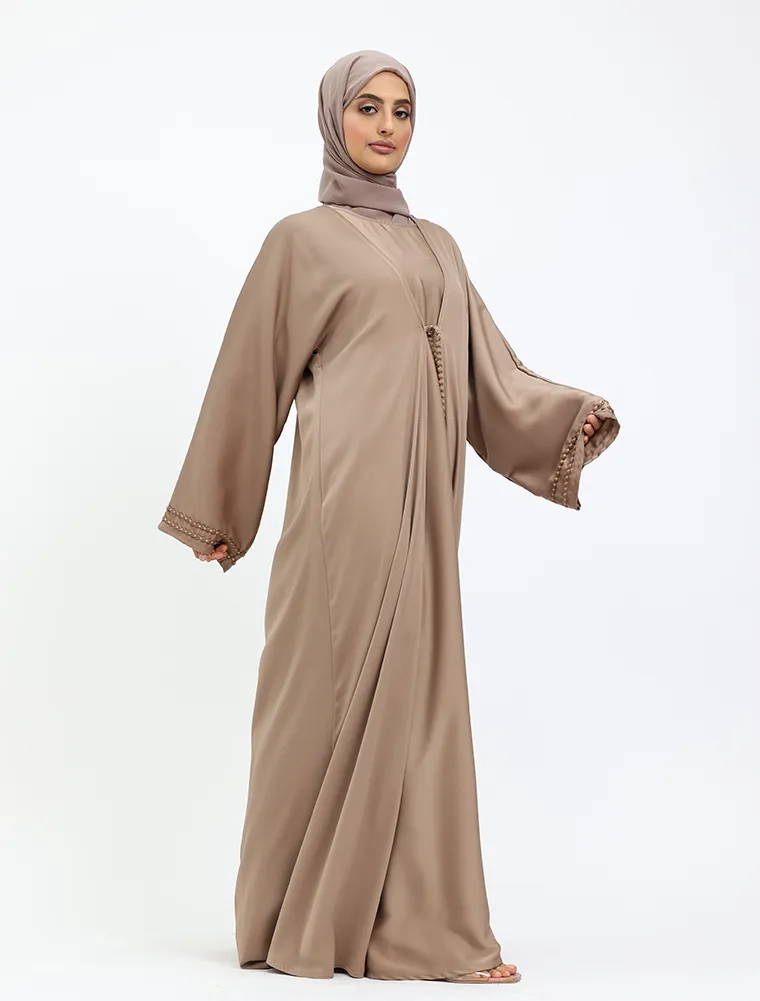 Mocha Naira Abaya 2 Peice